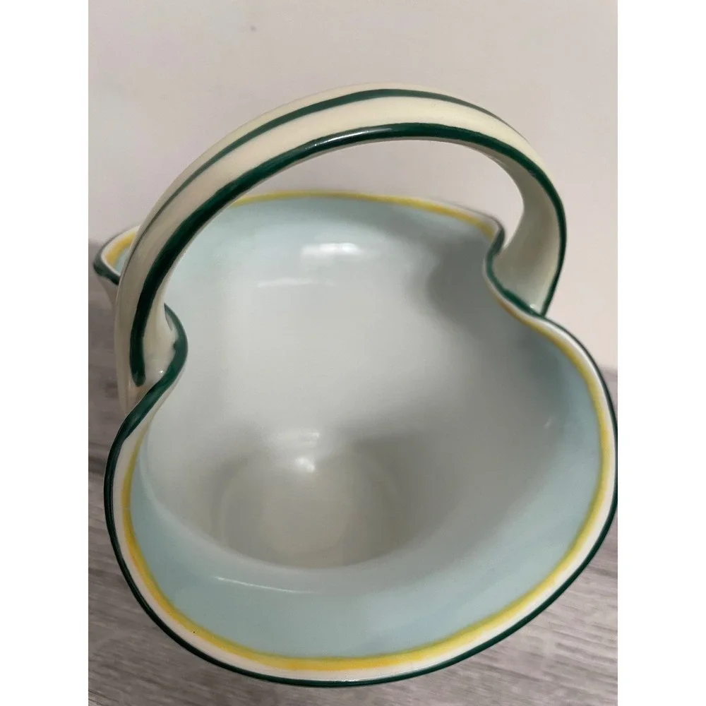 Noritake Antique Hand painted made in Japan basket 1920-1940 Flowers & scroll 8